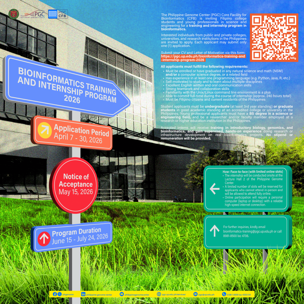 Bioinformatics Training and Internship Program 2026